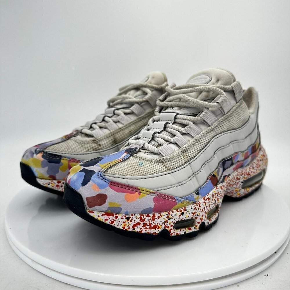 Nike Air Max 95 Women Size 7.5 918413-004 Confetti Vast Grey Midnight Navy Shoes